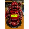 Image 1 : LARGE HEAVY RED BUDHHA STATUE