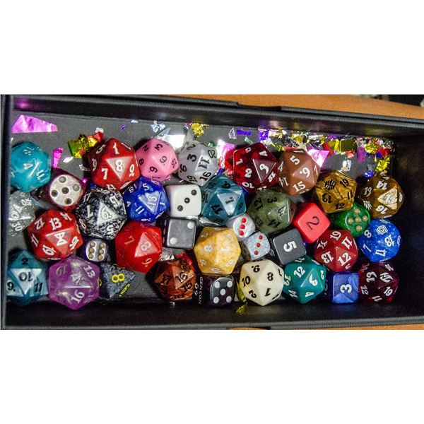 BOX OF GAMING DICE/ D&D DICE