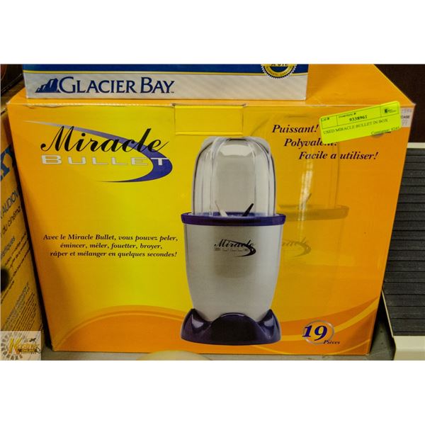 USED MIRACLE BULLET IN BOX