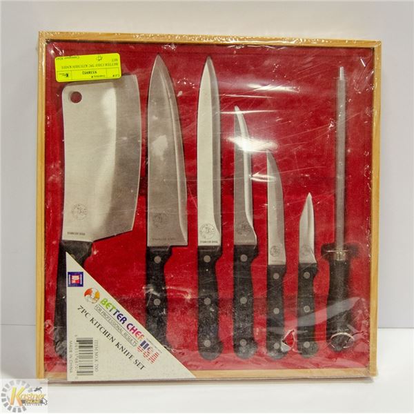NEW BETTER CHEF 7PC KITCHEN KNIFE SET