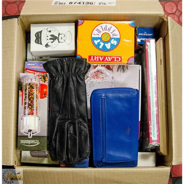 BOX FULL OF MISCELLANEOUS ITEMS