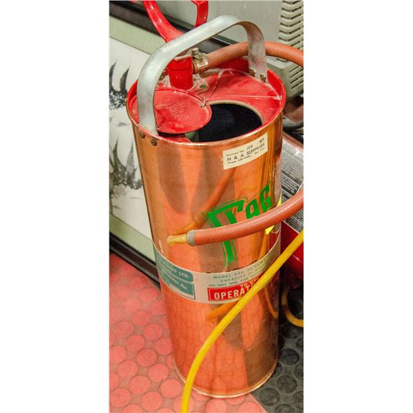 COPPER FIRE EXTINGUISHER