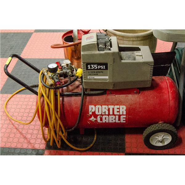 PORTER CABLE 15 GAL WHEELED AIR COMPRESSOR