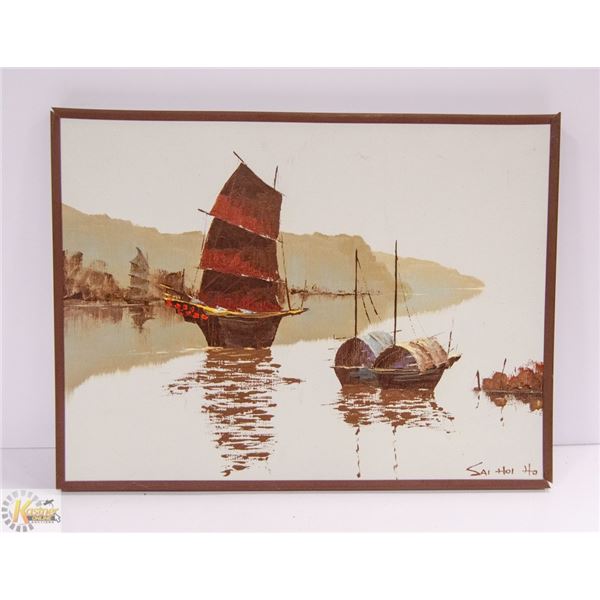 ORIGINAL SAI HOI HO PAINTING ON CANVAS 12 X 16