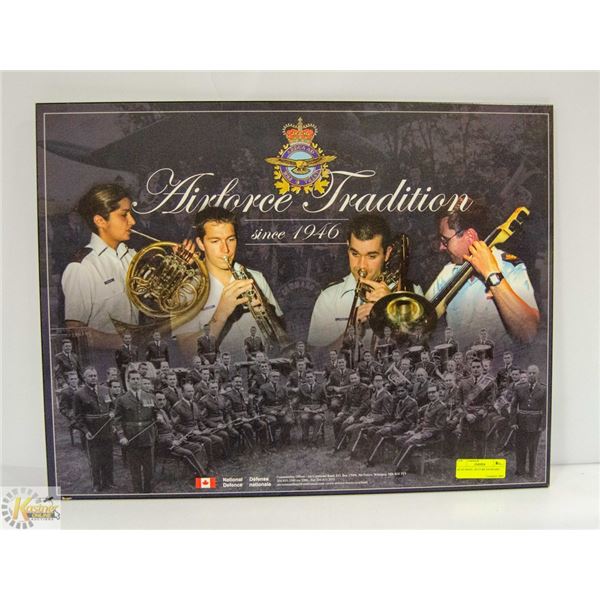 RCAF BAND , PICTURE ON BOARD
