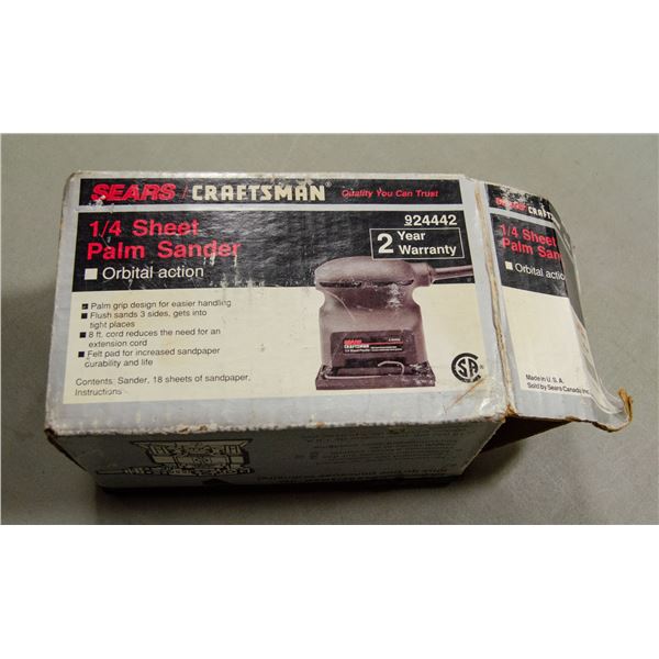 CRAFTSMAN 1/4 SHEET PALM SANDER
