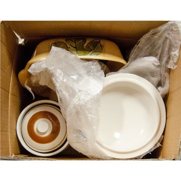 3PC CANISTER SET WITH SQUARE BAKEWARE DISH