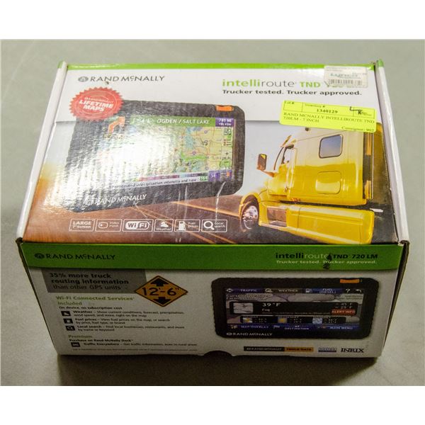 RAND MCNALLY INTELLIROUTE TND 720LM - 7 INCH