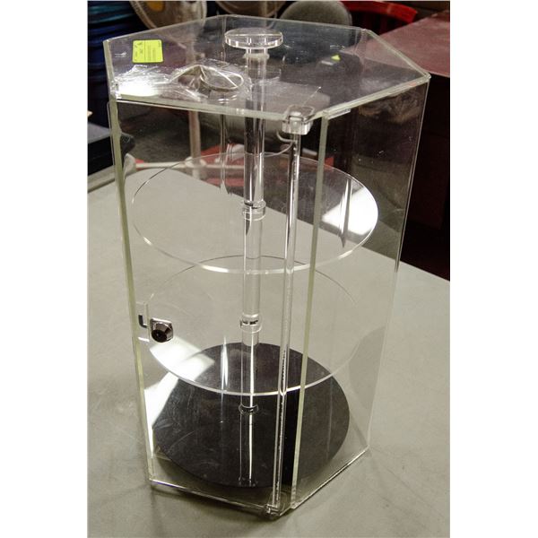 HEXAGON DESIGN ACRYLIC COUNTERTOP DISPLAY