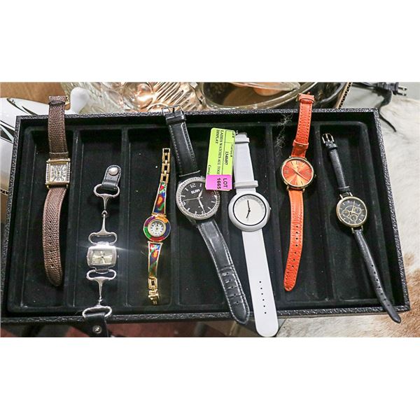 LADIES WATCHES ALL TOGETHER IN DISPLAY