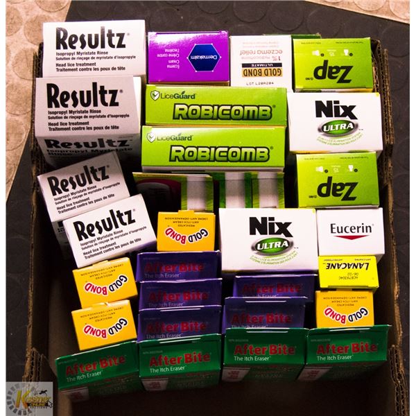 FLAT LOT OF SKIN CARE PRODUCTS