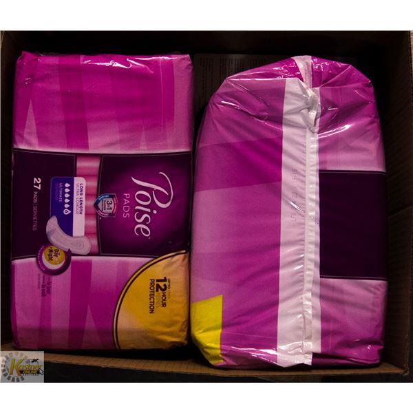 POISE PADS FOR DAY OR NIGHT 27 PADS PER BAG