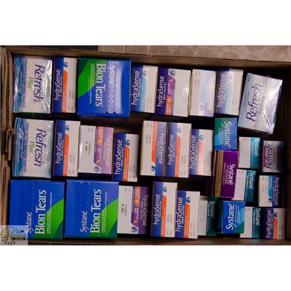 BOX LOT OF EYE CARE PRODUCTS