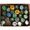 Image 1 : BOX LOT OF VARIOUS GUM CONTAINERS