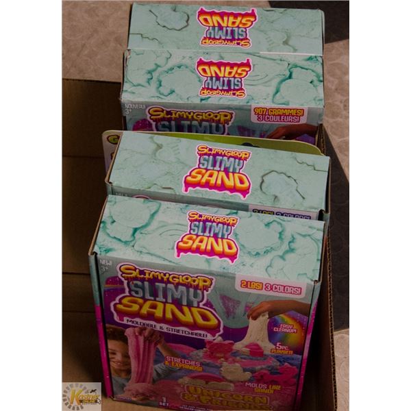 SLIMY GLOOP SLIMY SAND TOY LOT