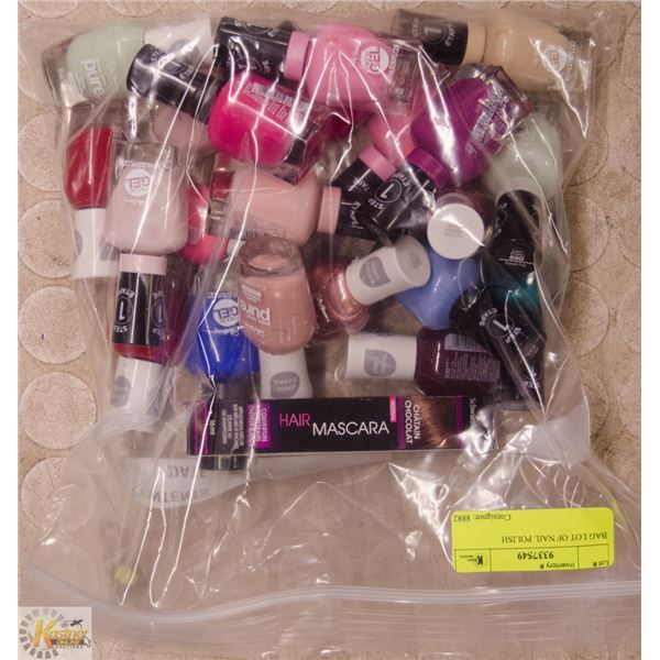 BAG LOT OF NAIL POLISH