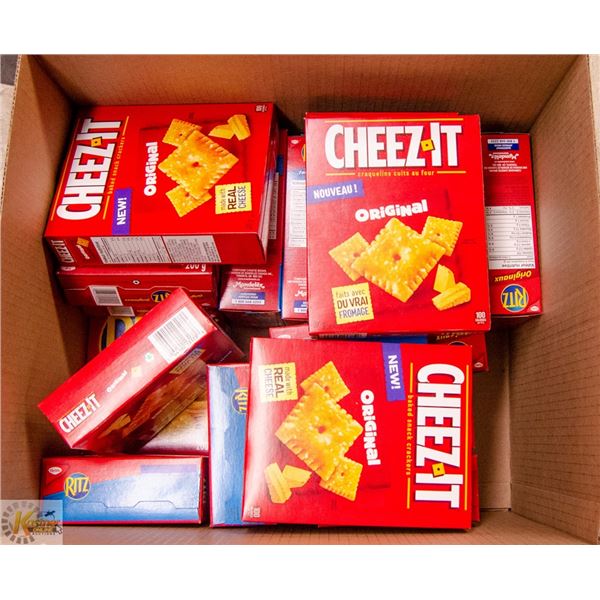BOX LOT OF CRACKER PRODUCTS