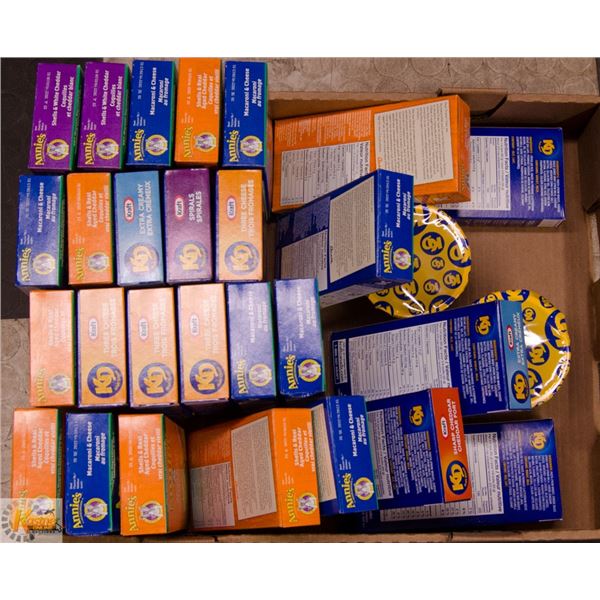 FLAT LOT OF KD MACARONI AND CHEESE