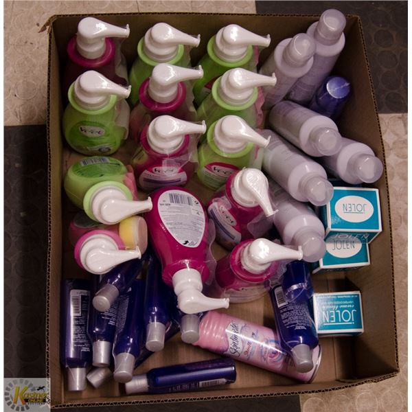 BOX LOT OF HAIR REMOVAL PRODUCTS