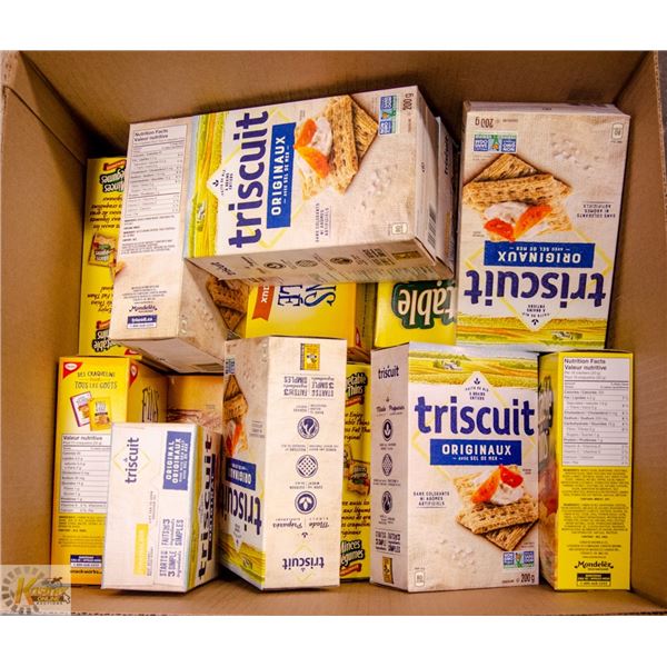BOX LOT OF CRACKERS