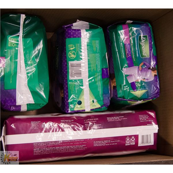 BOX LOT OF ADULT MOISTURE ABSORBERS