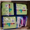 Image 1 : BOX LOT OF VARIOUS FEMININE HYGIENE PRODUCTS