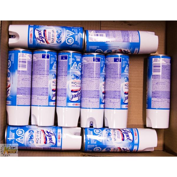 FLAT OF LYSOL DISINFECTANT SPRAY