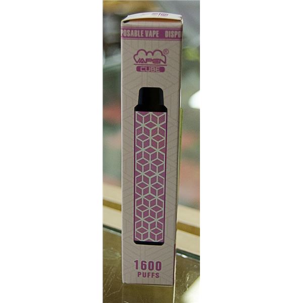 ONE 1600PUFFS VAPE CUBE RASPBERRY PEACH STRAWBERRY