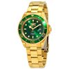 Image 1 : NEW INVICITA GOLD TONE GREEN DIAL PRO DIVER $475