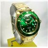 Image 3 : NEW INVICITA GOLD TONE GREEN DIAL PRO DIVER $475