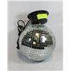Image 1 : ELECTRIC HANGING DISCO BALL, APPROX 9" DIAMETER