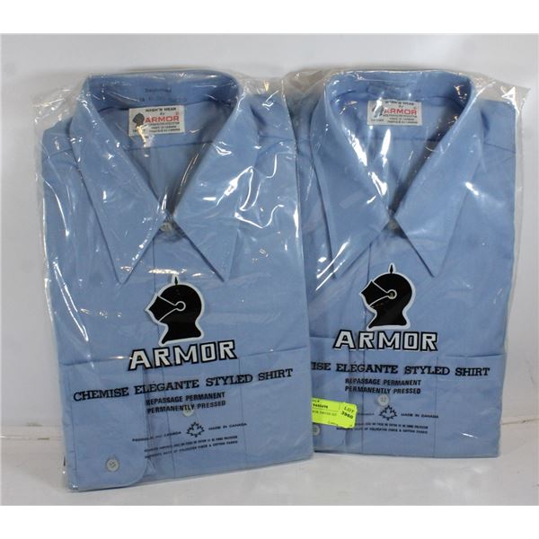 LOT OF 2 ARMOR DRESS SHIRTS SIZE 16-1/2