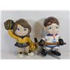 Image 1 : PAIR OF VINTAGE CERAMIC ATHLETE FIGURES
