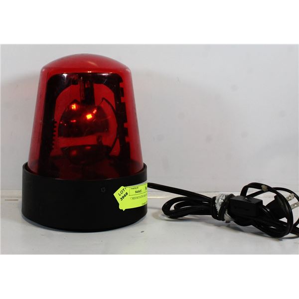 ELECTRIC RED ROTATING BEACON LIGHT