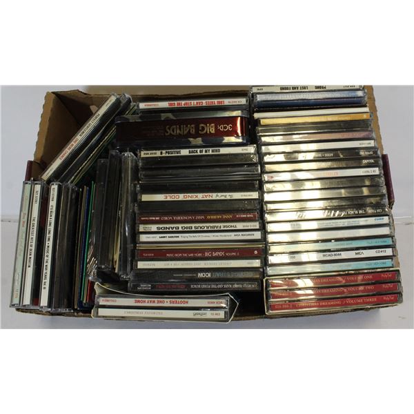 FLAT OF ASSORTED MUSIC CD'S