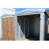 Image 4 : 5' X 8' X 6' METAL SHED ON SKID, SINGLE DOOR