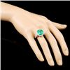 Image 3 : 18K Gold 6.76ct Emerald & 0.65ctw Diamond Ring