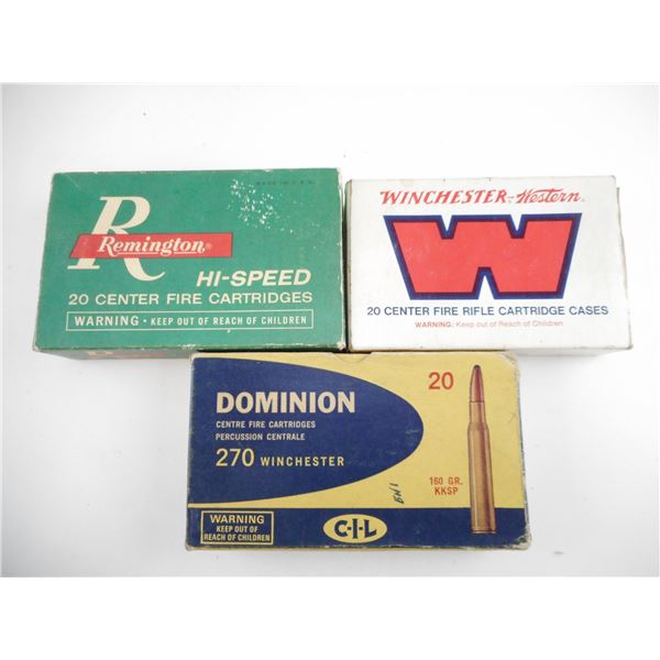 ASSORTED .270 WIN AMMO