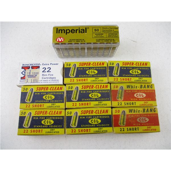 ASSORTED .22 SHORT AMMO