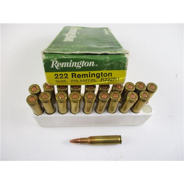 .222 REM, RELOADED AMMO