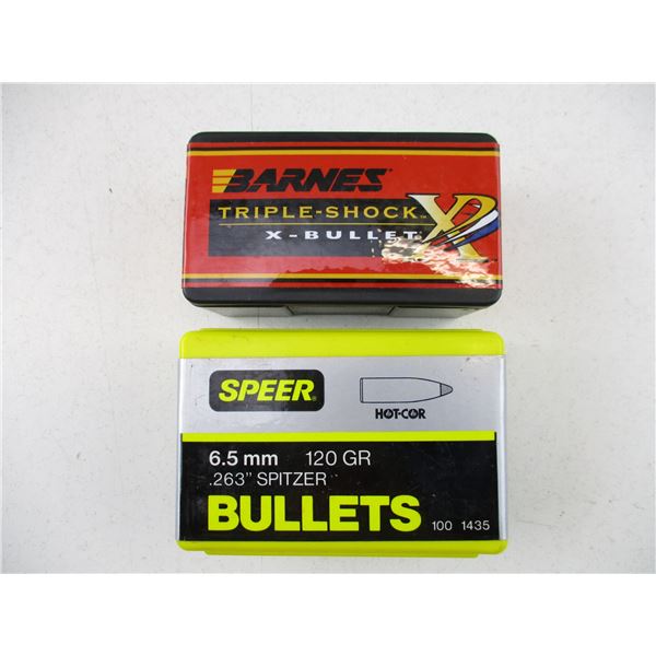 ASSORTED 6.5 CAL BULLET LOT