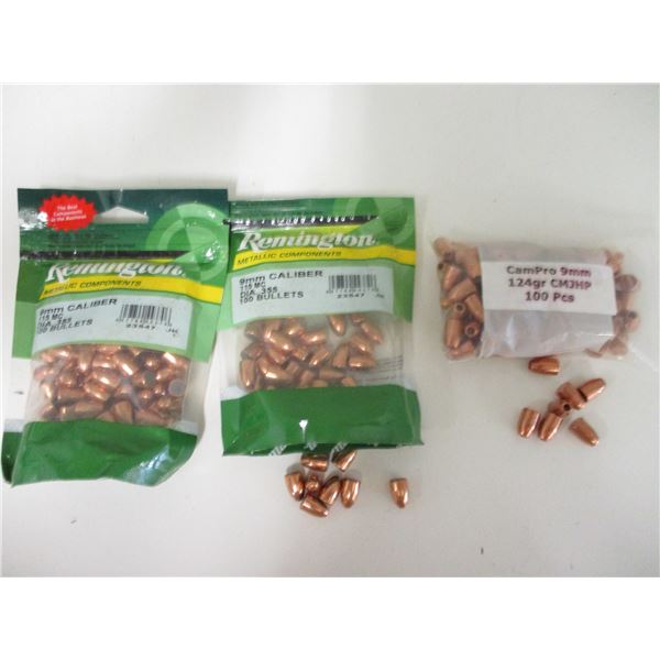 ASSORTED 9MM BULLETS