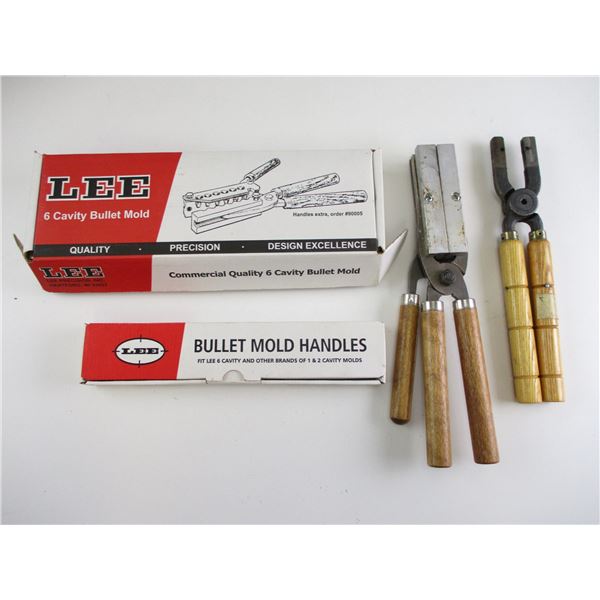 LEE BULLET MOLD & SPARE HANDLES