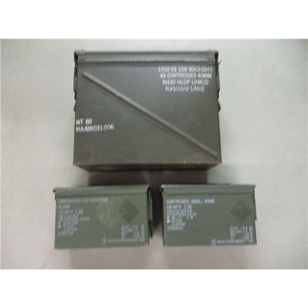 METAL AMMO TINS