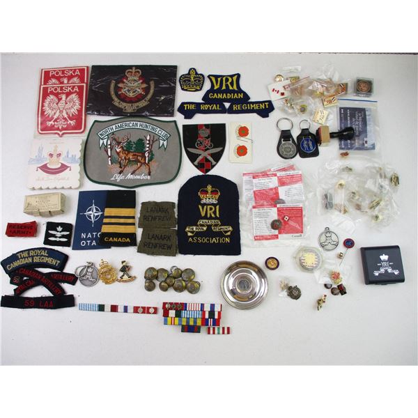 ASSORTED LOT MILITARY LEGION ITEMS