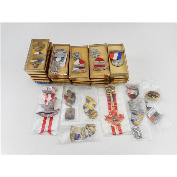 VARIOUS SHOOTING MEDALS ETC