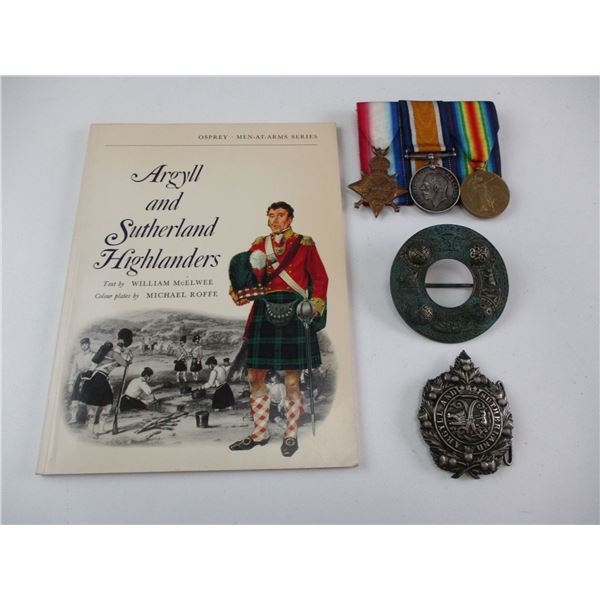 WWI BRITISH MEDALS, ETC LOT.