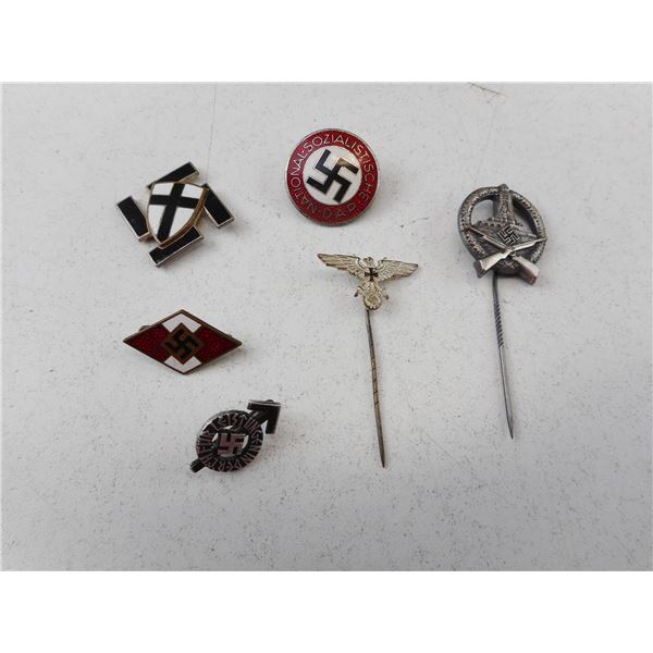 WWII GERMAN TYPE PINS LOT