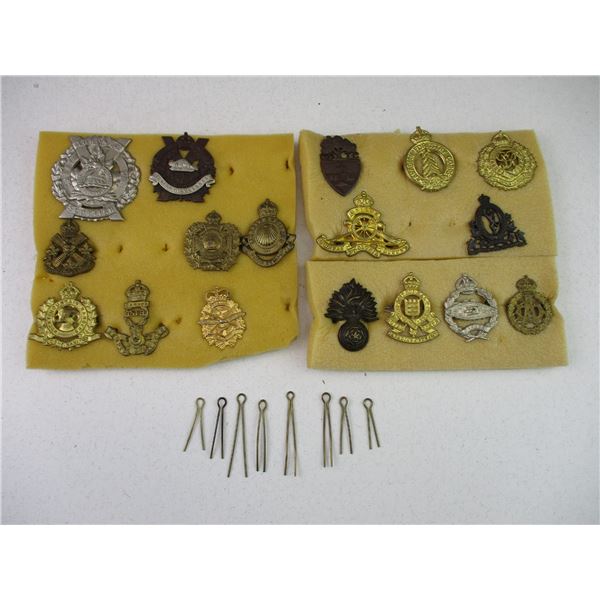WWII CANADIAN CAP BADGES LOT