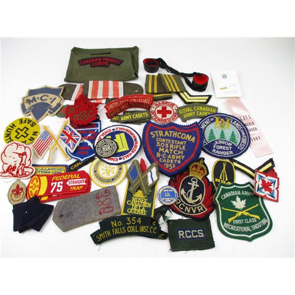 ASSORTED MILITARY/SPORTING BADGES